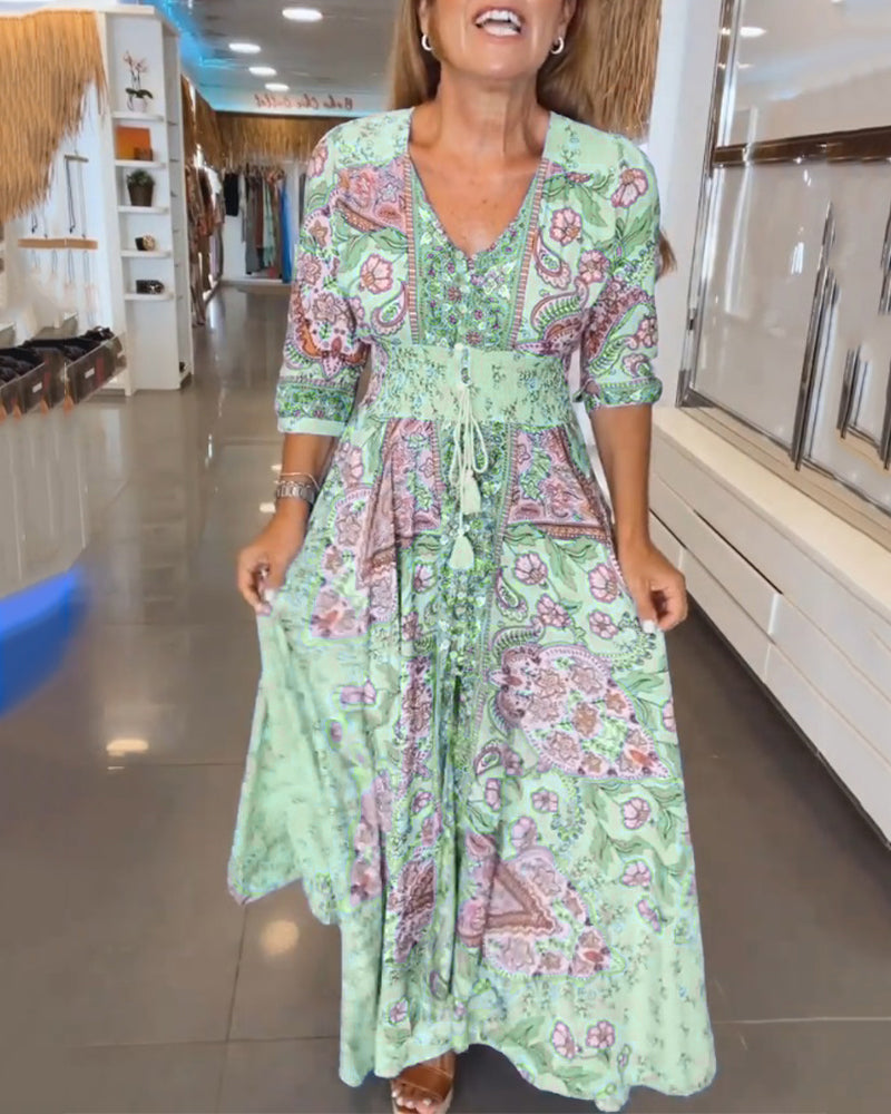 Robe de Vacances Pour Femme | Décontractée & Élégante | Coupe Fluide en Tissu Léger pour l’Été