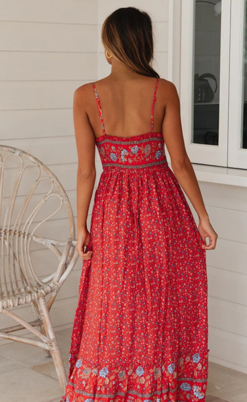 Robe bohème à bretelles | Femme | Élégante & Confortable