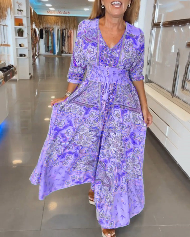 Robe de Vacances Pour Femme | Décontractée & Élégante | Coupe Fluide en Tissu Léger pour l’Été