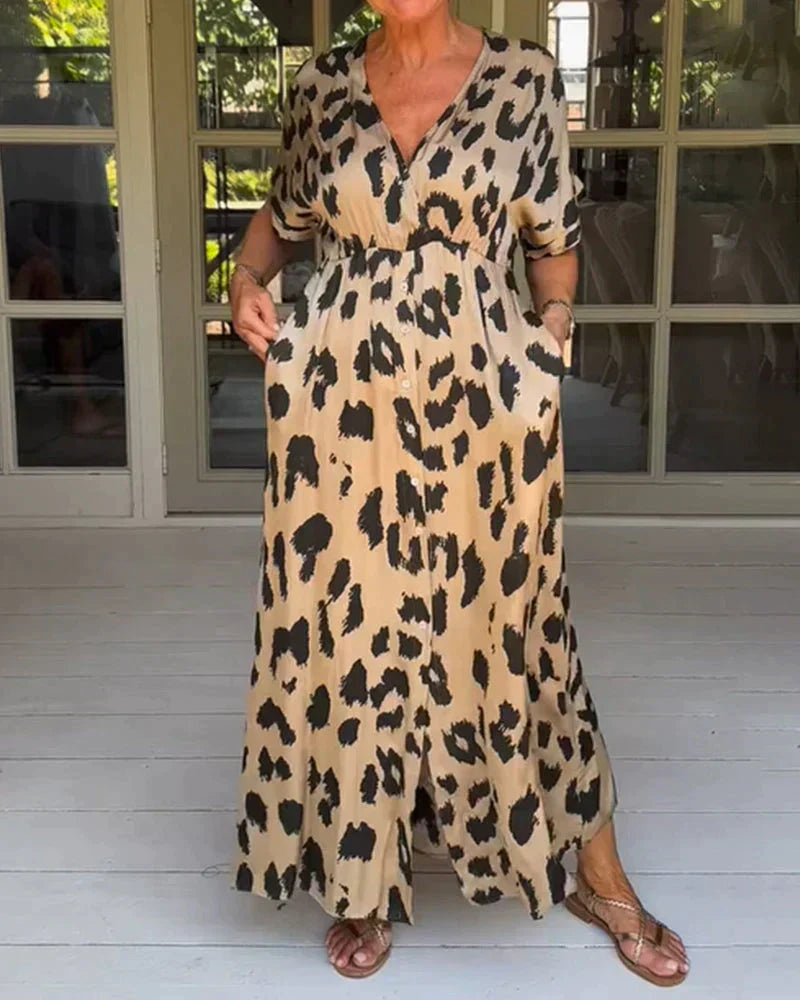 Robe Léopard Pour Femme | Tendance & Audacieuse | Coupe Flatteuse en Tissu Confortable pour Toutes Occasions
