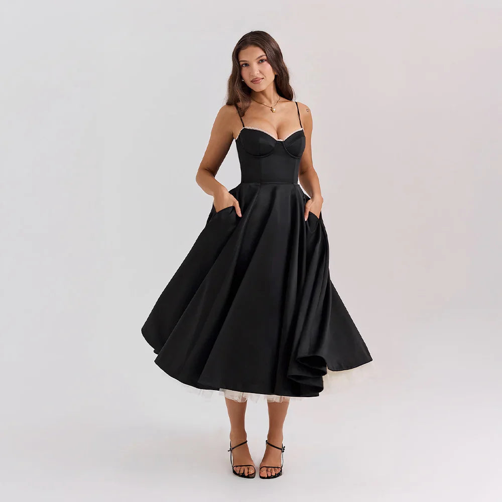 Robe Enchantée Femme | Légère & Élégante | Coupe Fluide pour Soirées et Occasions Spéciales