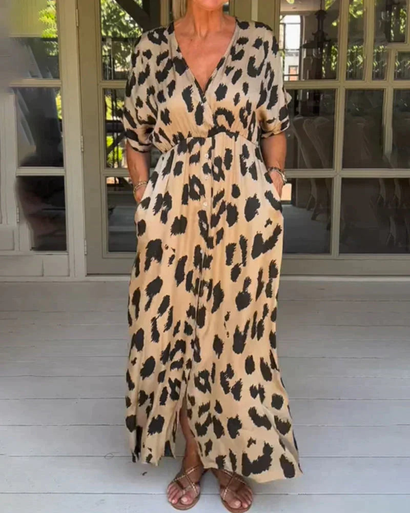 Robe Léopard Pour Femme | Tendance & Audacieuse | Coupe Flatteuse en Tissu Confortable pour Toutes Occasions