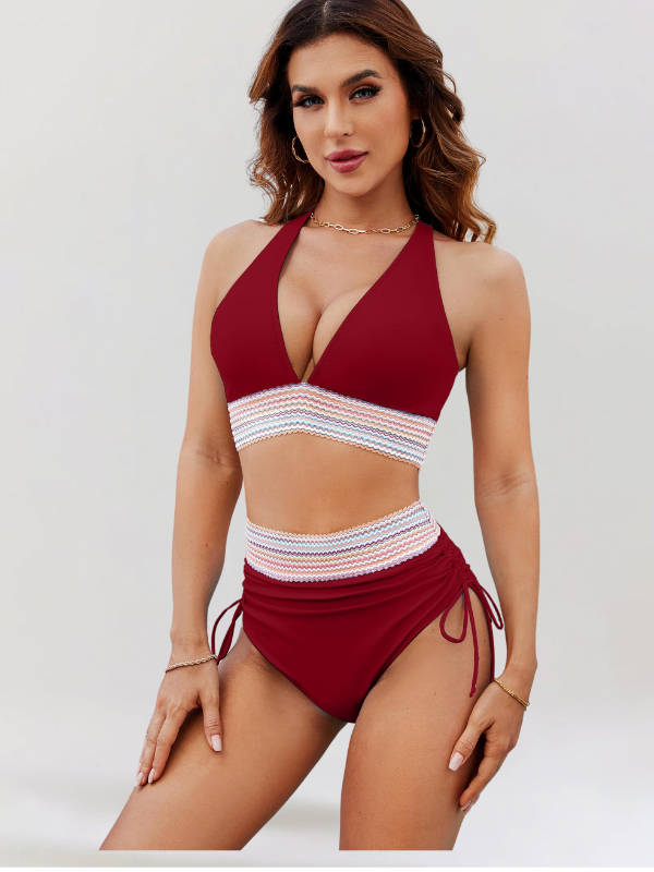 2-Pièces Ensemble de Bikinis Pour Femme | Tendance & Confortable | Coupe Flatteuse en Tissu Doux pour l'Été