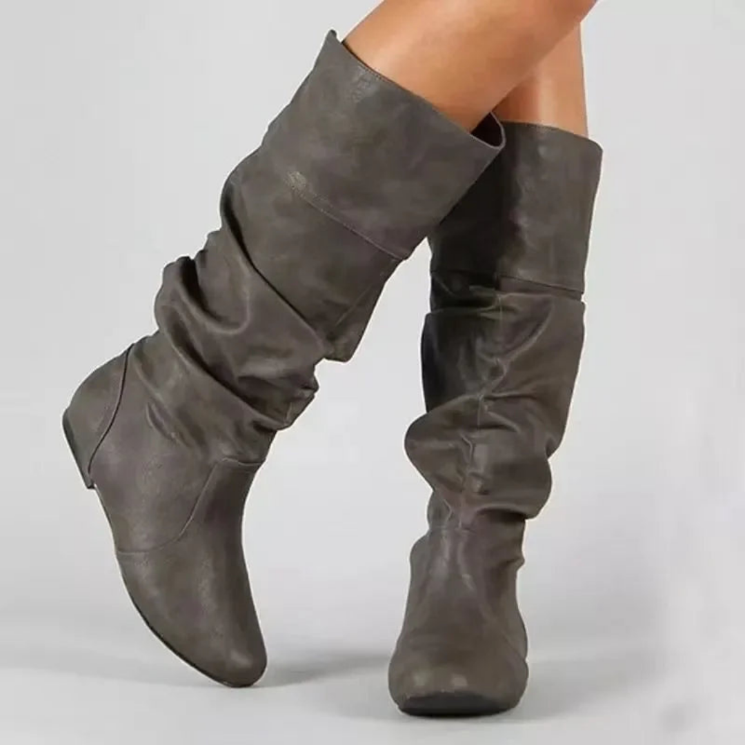 Bottes longues d'hiver pour femmes | Plates