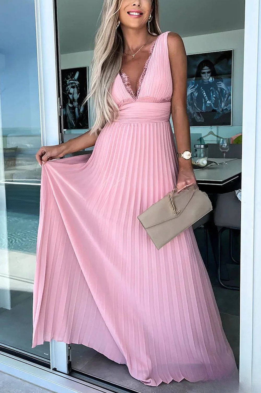 Robe Plissée | Élégant Look | Confortable et Fluid Design