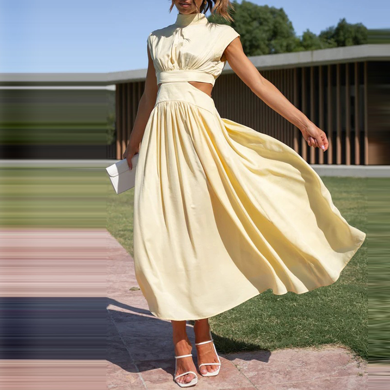 Robe maxi sans manches
