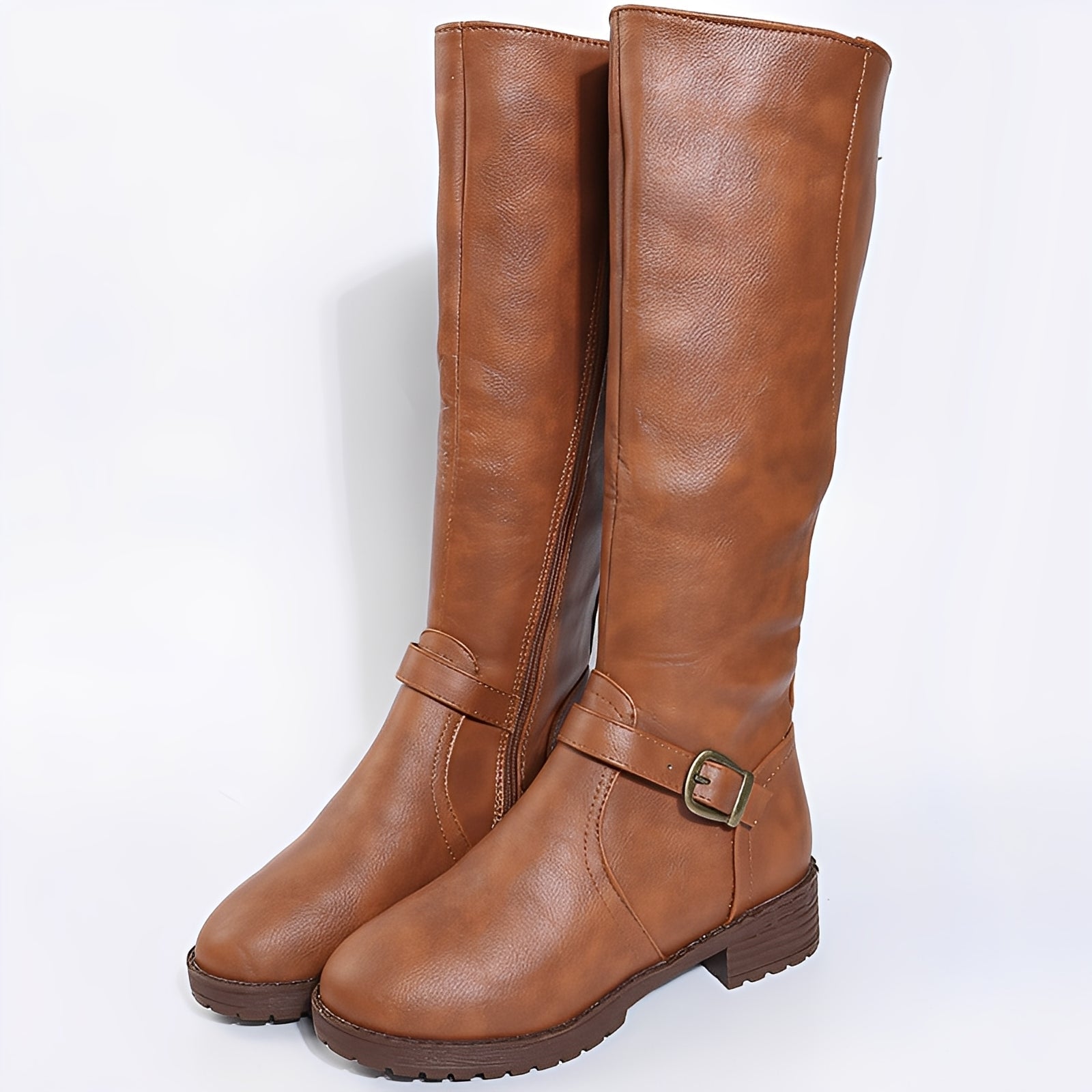 Bottes Cavalières Femme Hauteur Genou | Talon Bas Confortable