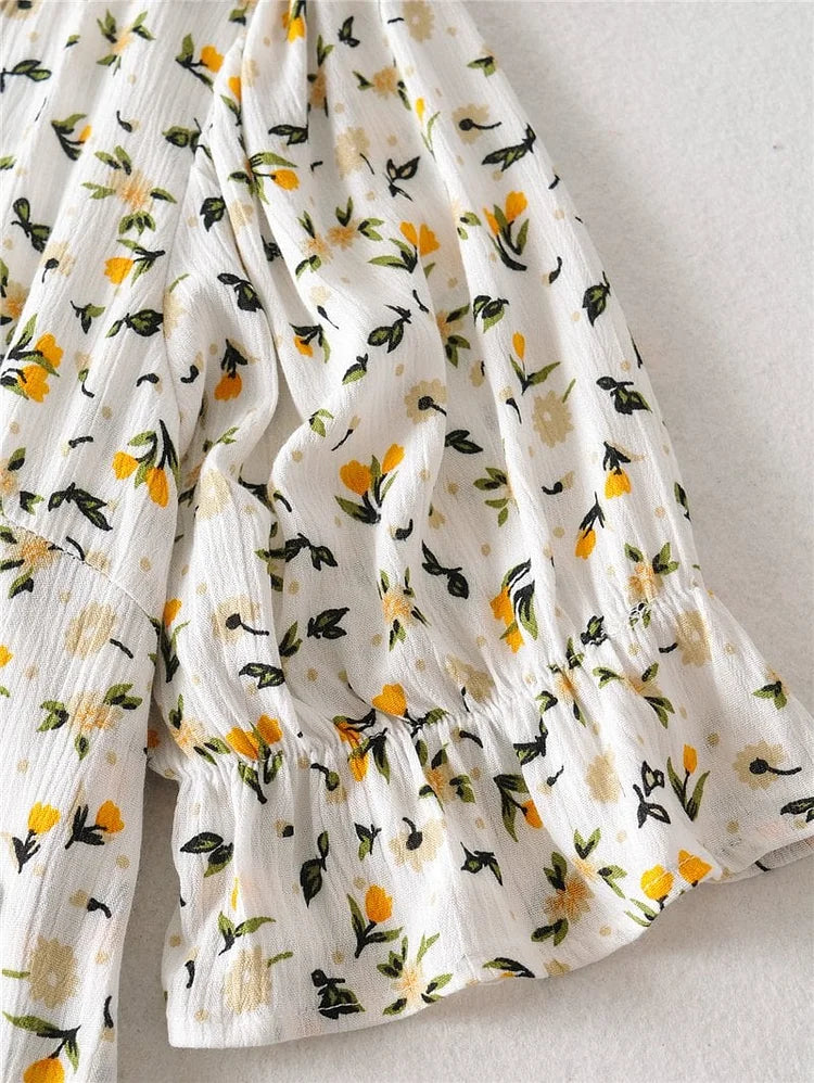Robe Midi Femme | Élégante & Confortable | Coupe Flatteuse avec Imprimé Fleuri pour Été