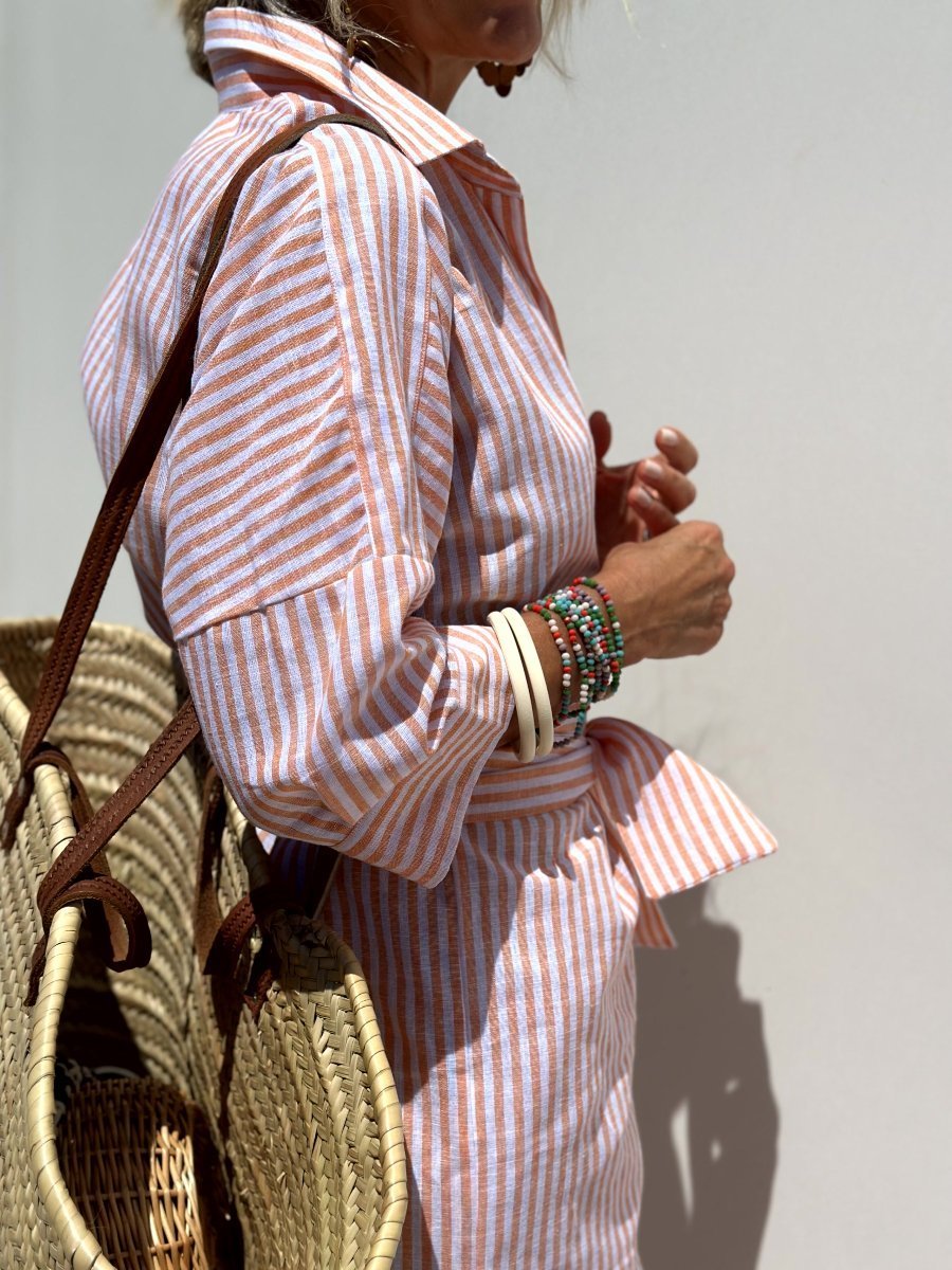 Robe Longue Rayée | Look Estival | Confortable et Élégant Design