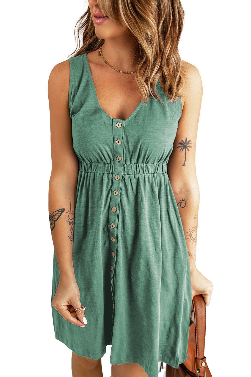 Robe à Boutons Femme | Chic & Confortable | Taille Haute Flatteuse pour Toutes Occasions