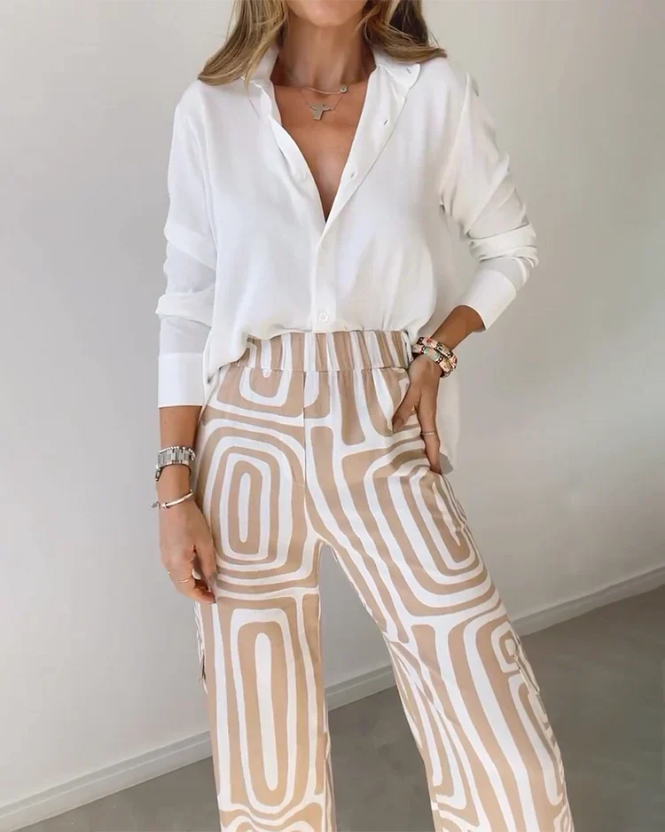 2-Pièces Ensemble Élégance Femme | Chic & Confortable | Ceinture Offerte pour Silhouette Flatteuse