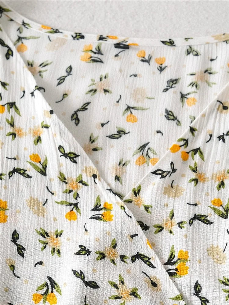 Robe Midi Femme | Élégante & Confortable | Coupe Flatteuse avec Imprimé Fleuri pour Été