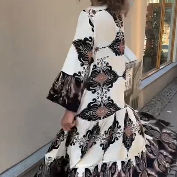 Robe imprimée pour femmes | Aérienne et élégante | Coupe ample