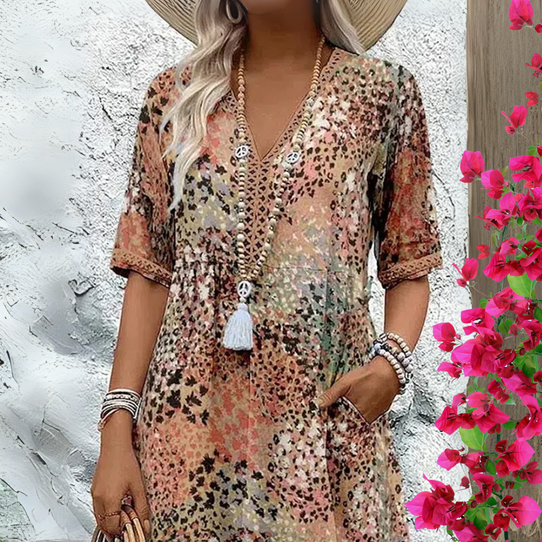 Robe Printanière Isla | Look Frais et Élégant | Design Lumineux et Raffiné
