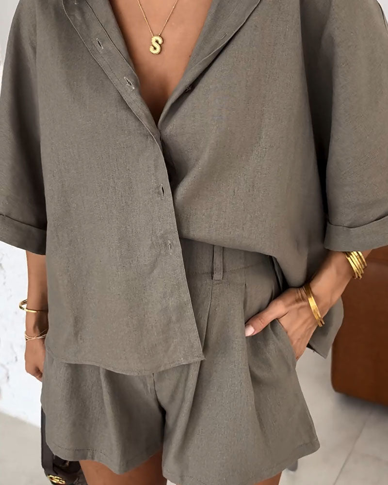 Parure de Lin | Élégant et Confortable | Design Raffiné et Naturel