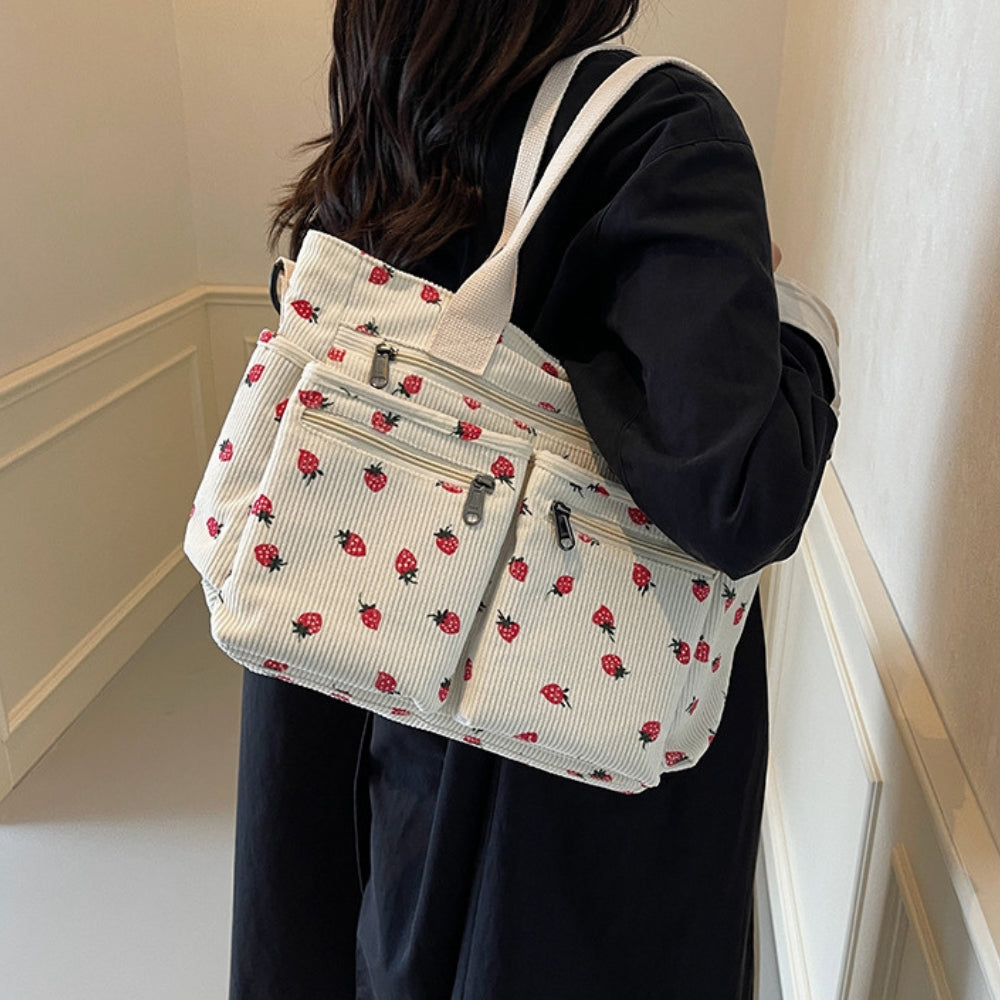 Kanna | Velours Côtelé et Fraise | Look Tendance | Confort et Style