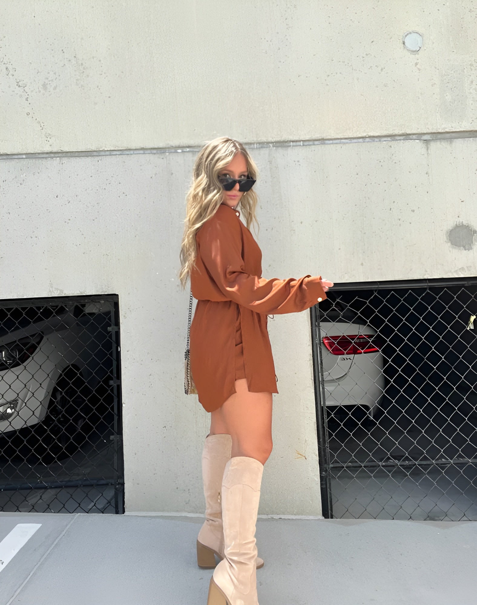 Robe Combinaison Satinée Femme | Courte & Tendance | Ceinture Taille pour Silhouette Parfaite