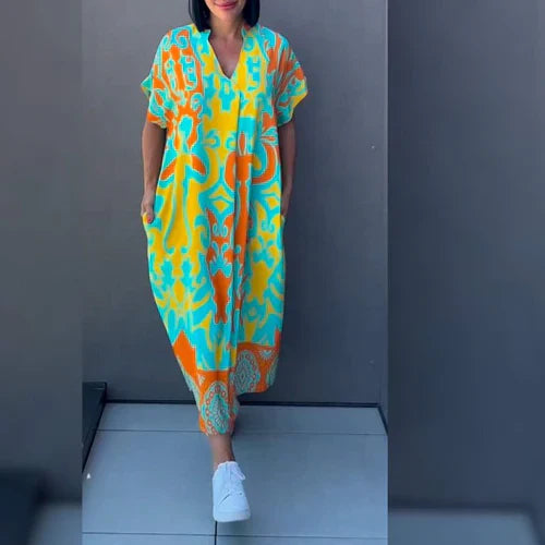 Robe Artistique Femme | Originale & Élégante | Confort Créatif pour Sorties Spéciales