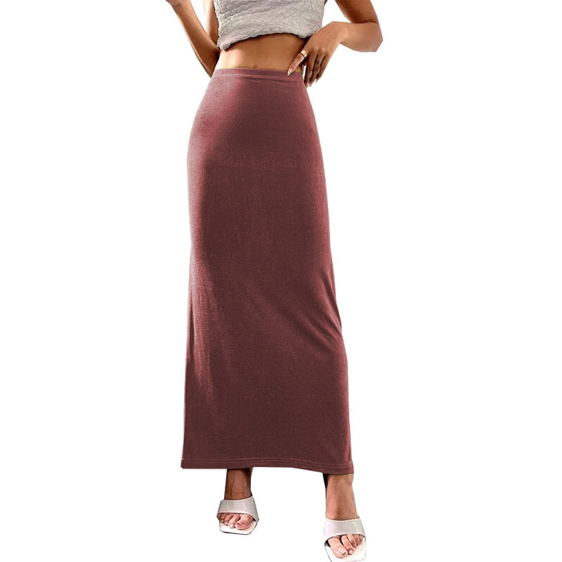 Jupe maxi pour femmes | Élégante unie & confortable | Tissu extensible