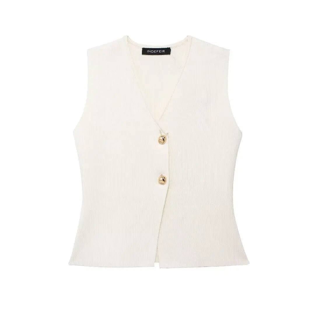 Cardigan Court Femme | Tricot Léger & Sans Manches | Tendance et Confort pour Été 2025
