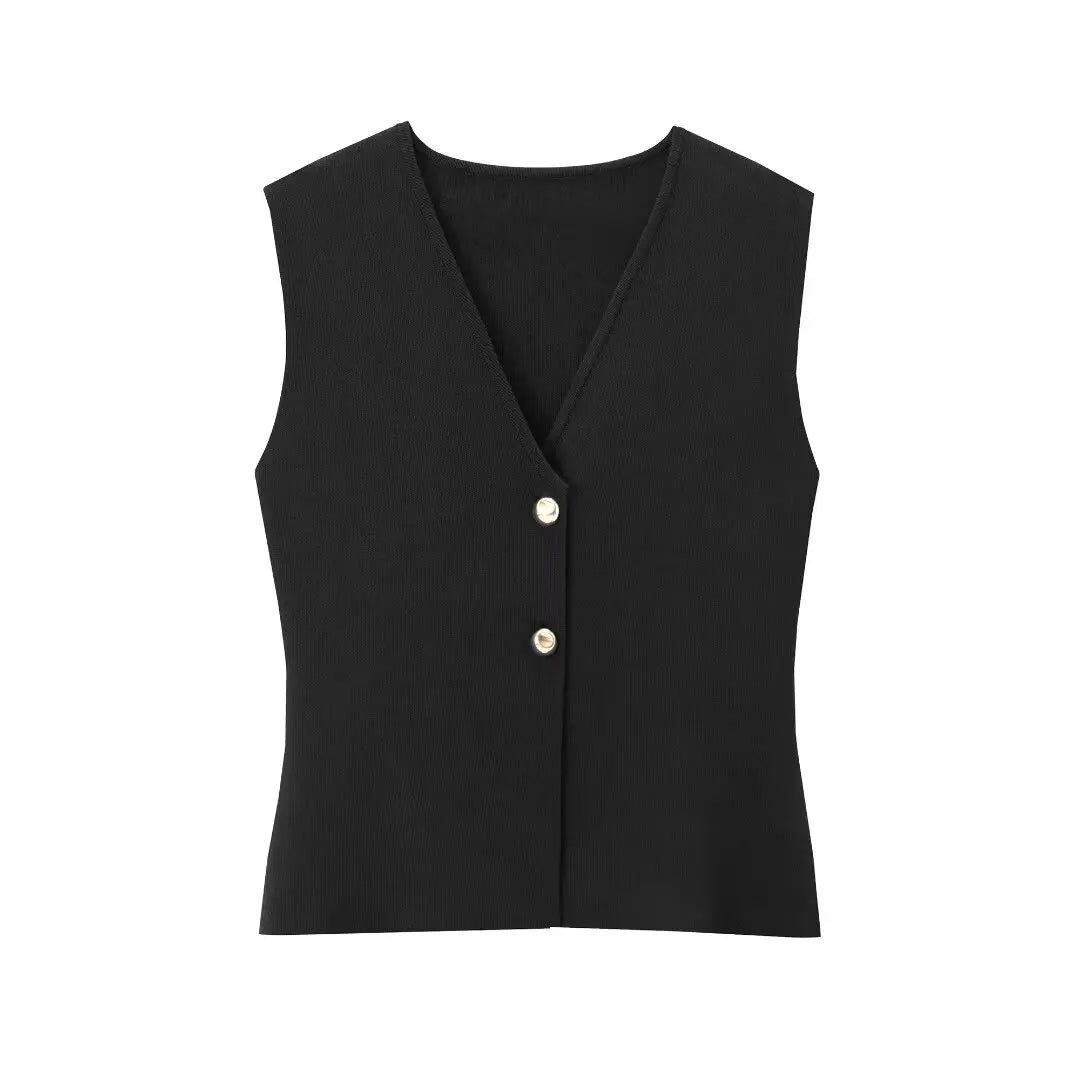 Cardigan Court Femme | Tricot Léger & Sans Manches | Tendance et Confort pour Été 2025