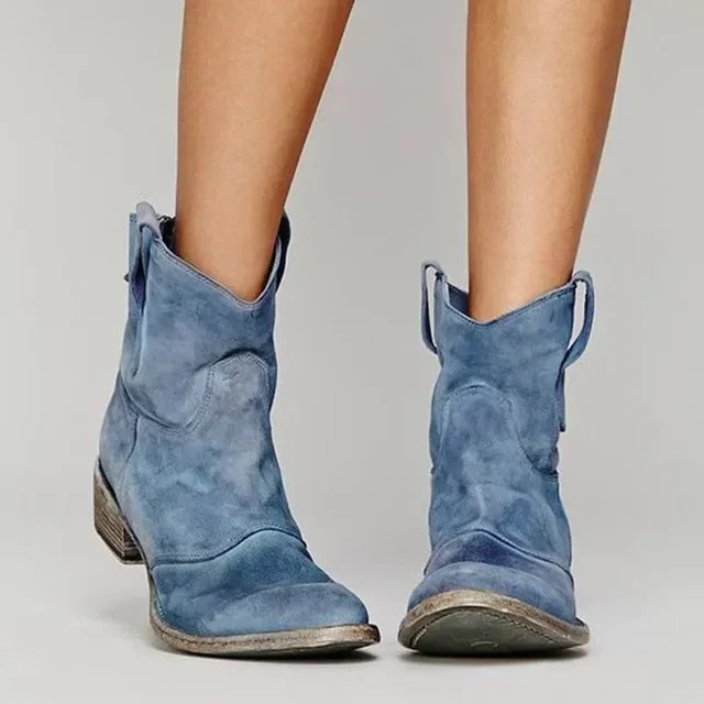 Bottes Vintage Cowboy Femme | Cuir Durable & Confort Ergonomique | Style Intemporel et Moderne