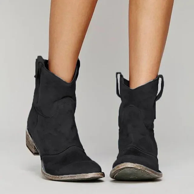 Bottes Vintage Cowboy Femme | Cuir Durable & Confort Ergonomique | Style Intemporel et Moderne