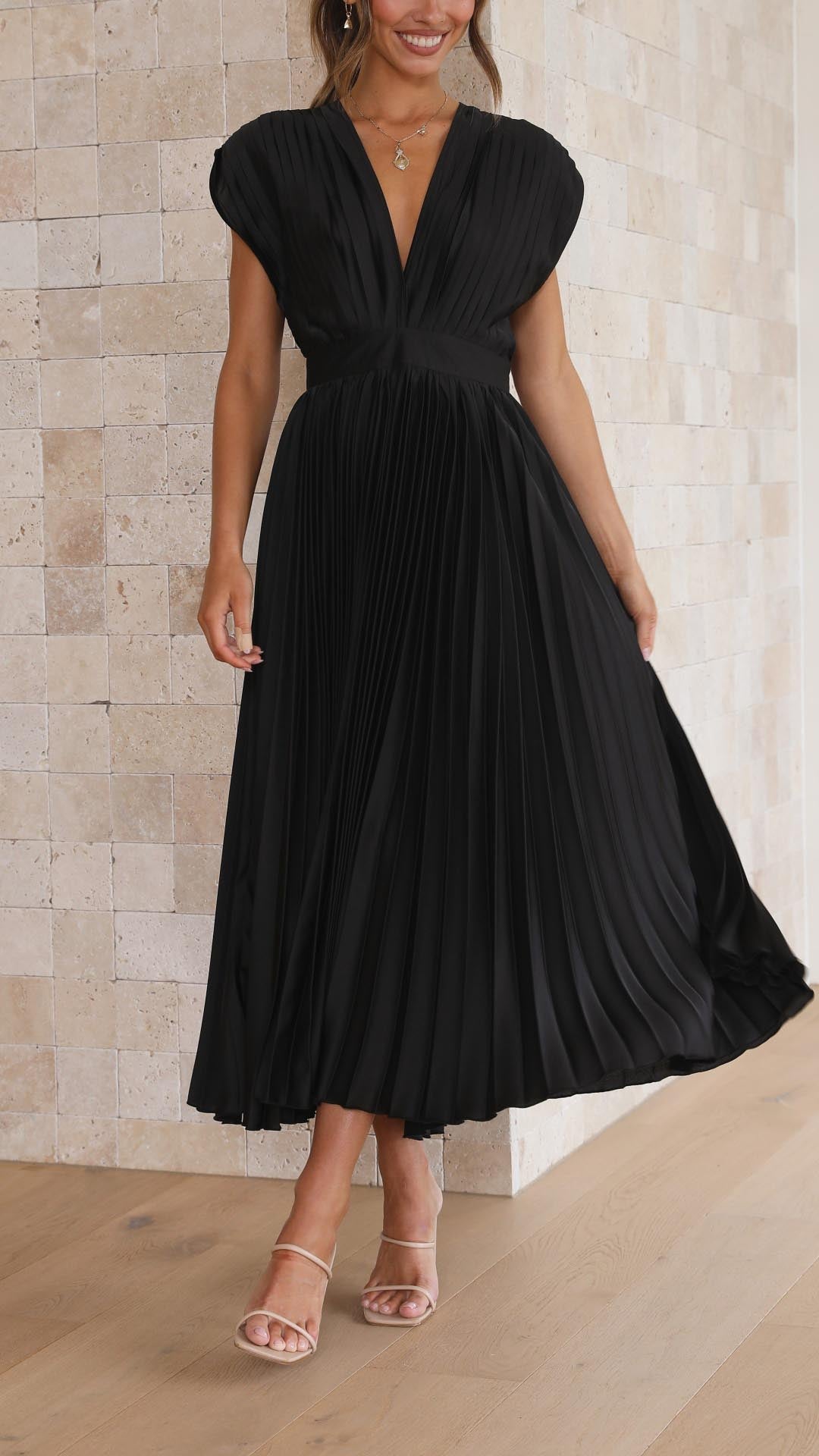 Robe Maxi Femme | Longue & Élégante | Coupe Flatteuse en Tissu Fluide pour Toutes Occasions