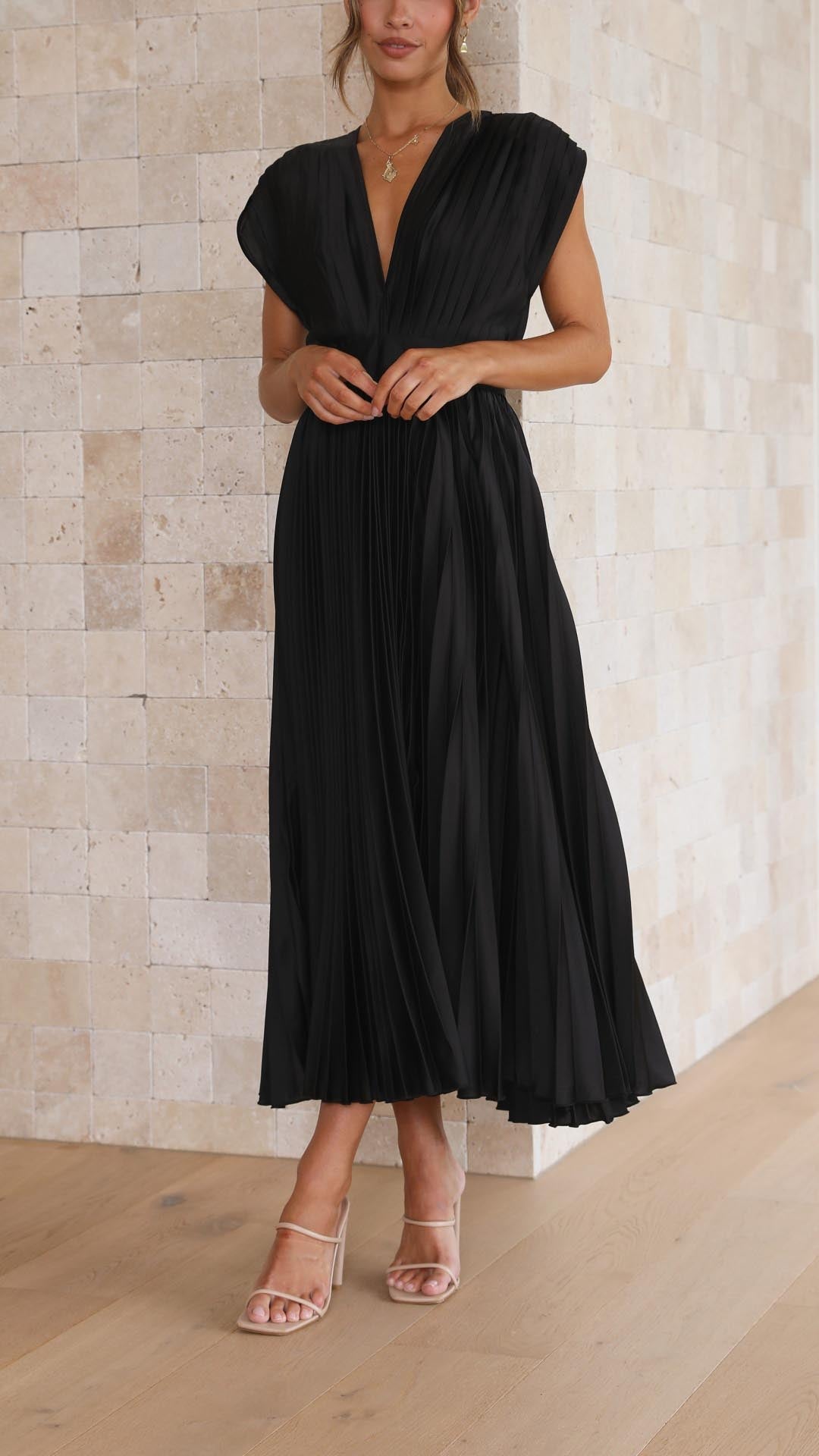 Robe Maxi Femme | Longue & Élégante | Coupe Flatteuse en Tissu Fluide pour Toutes Occasions