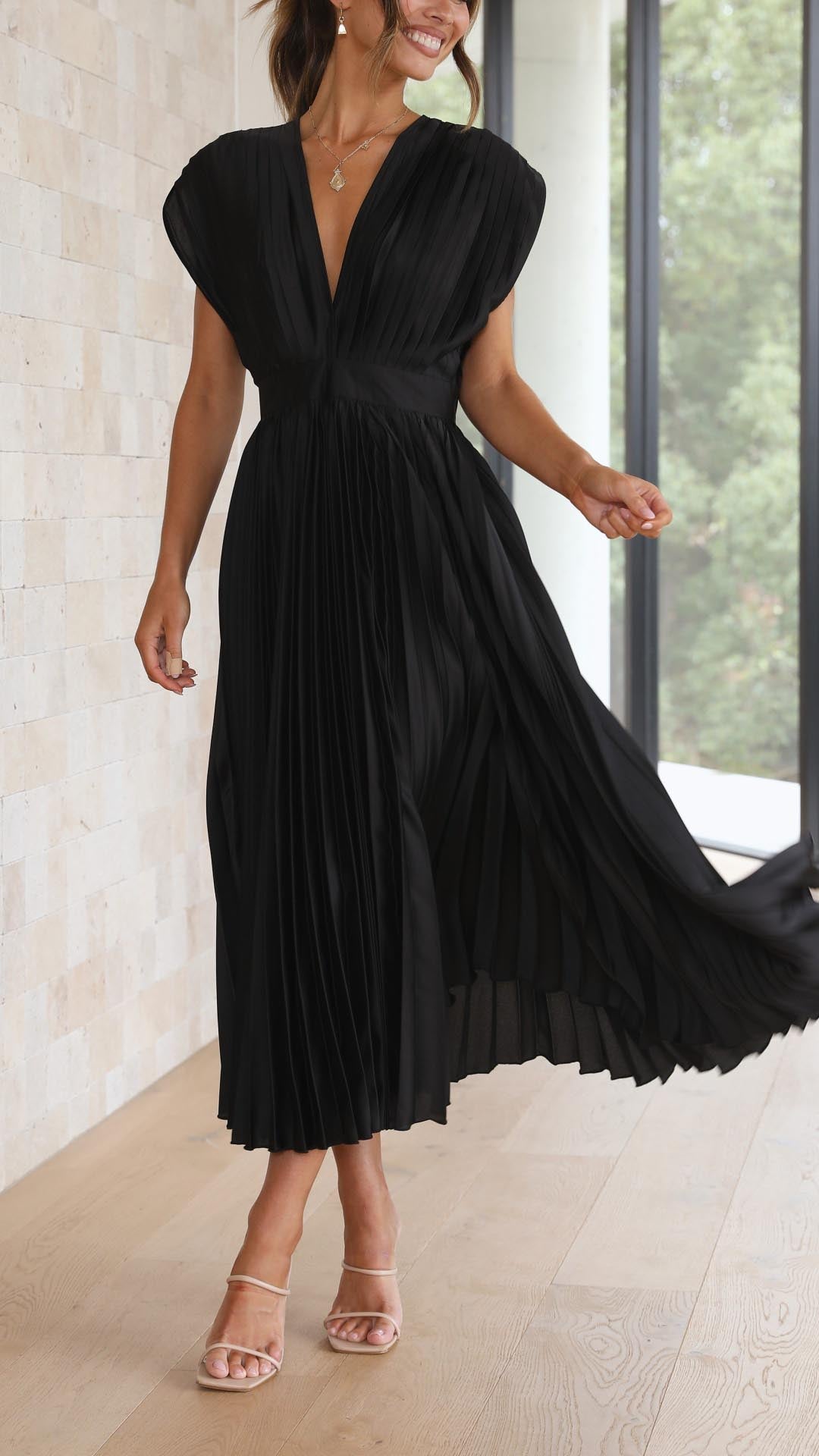 Robe Maxi Femme | Longue & Élégante | Coupe Flatteuse en Tissu Fluide pour Toutes Occasions