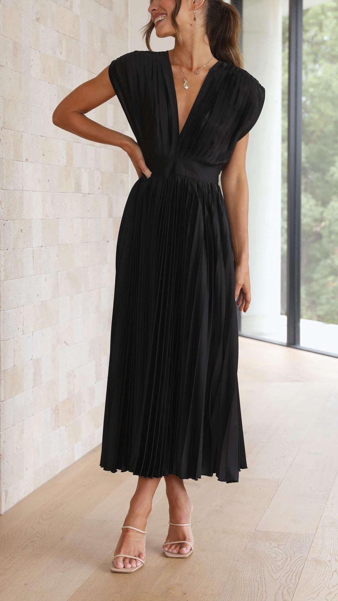 Robe Maxi Femme | Longue & Élégante | Coupe Flatteuse en Tissu Fluide pour Toutes Occasions