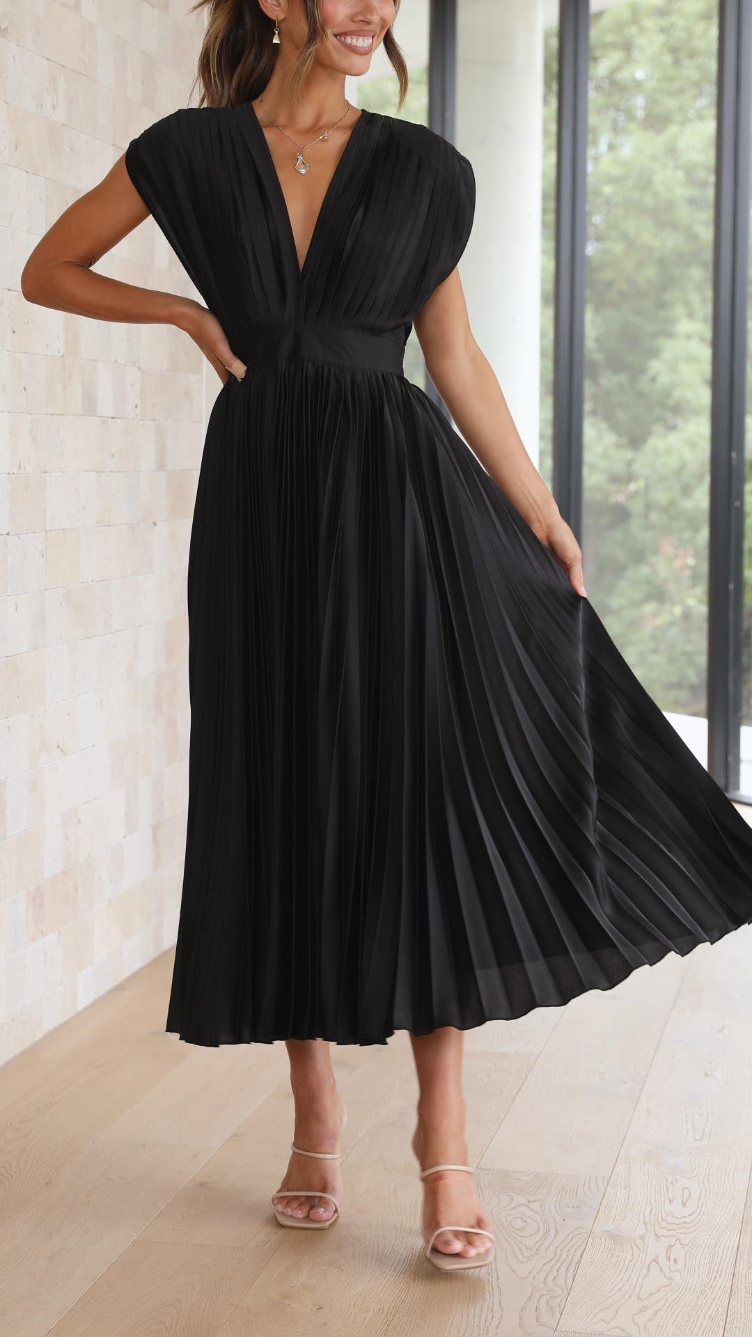 Robe Maxi Femme | Longue & Élégante | Coupe Flatteuse en Tissu Fluide pour Toutes Occasions
