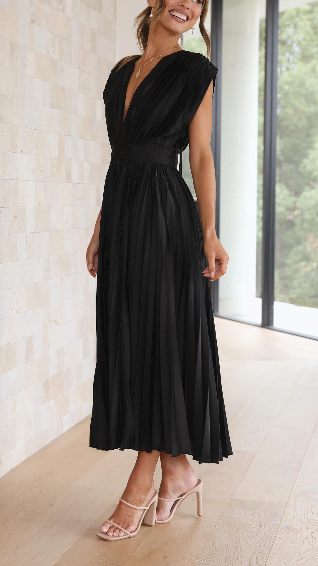 Robe Maxi Femme | Longue & Élégante | Coupe Flatteuse en Tissu Fluide pour Toutes Occasions
