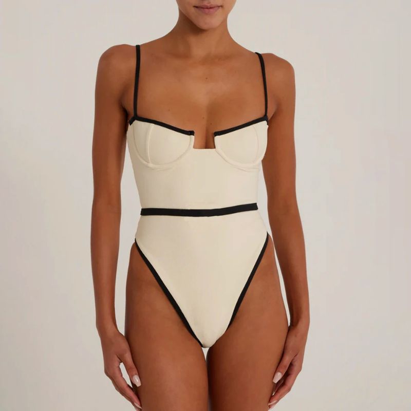 Maillot de bain de luxe pour femme | Style Old Money | Coupe affinée et confortable