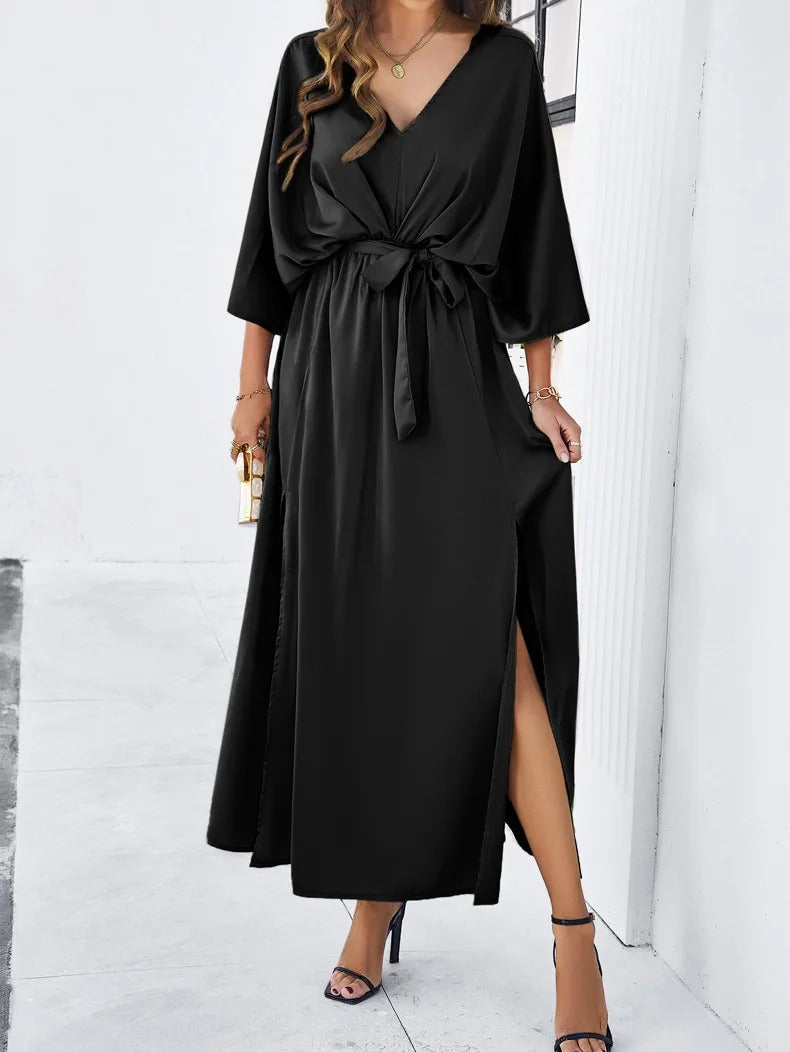 Robe à Fente | Look Élégant | Design Sophistiqué et Confortable