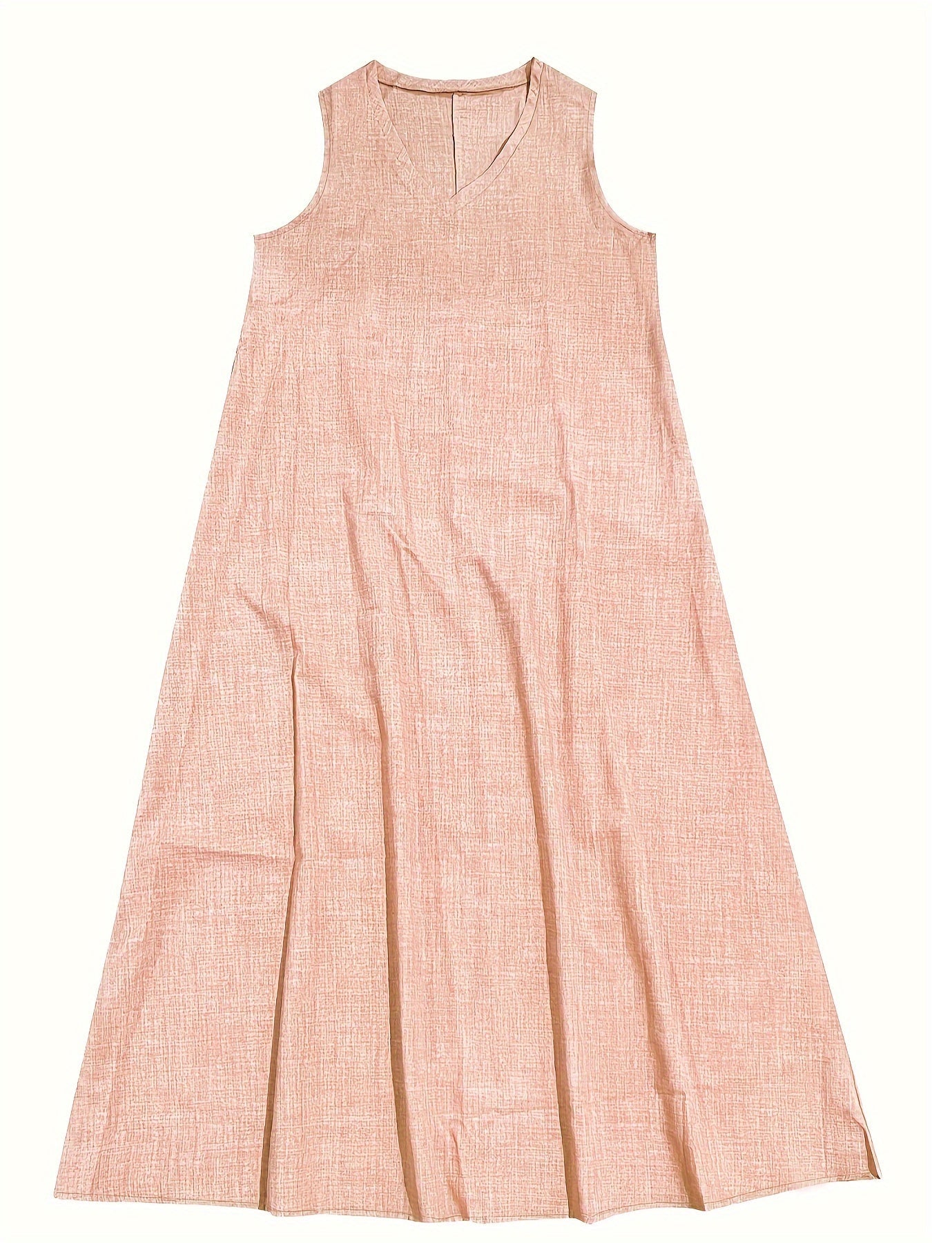 Robe à Col en V | Look Élégant | Design Raffiné et Confortable