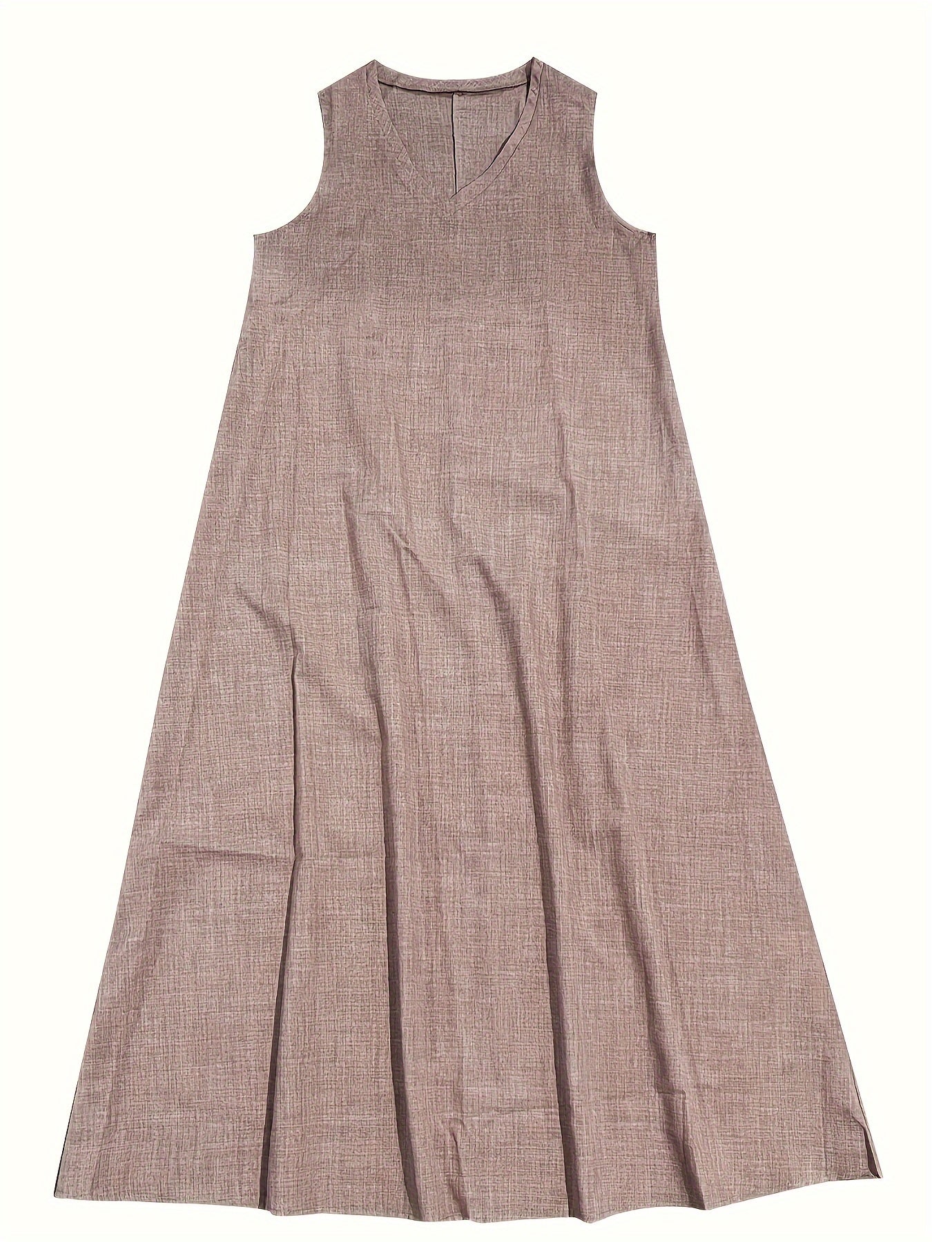 Robe à Col en V | Look Élégant | Design Raffiné et Confortable