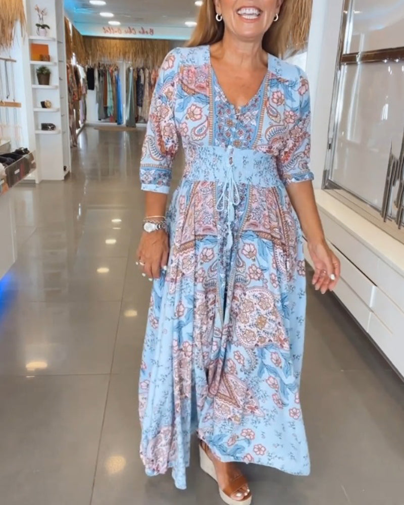 Robe de Vacances Pour Femme | Décontractée & Élégante | Coupe Fluide en Tissu Léger pour l’Été