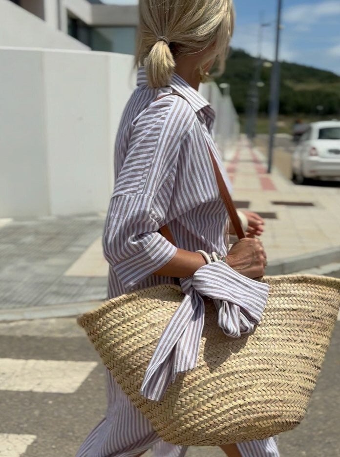Robe Longue Rayée | Look Estival | Confortable et Élégant Design