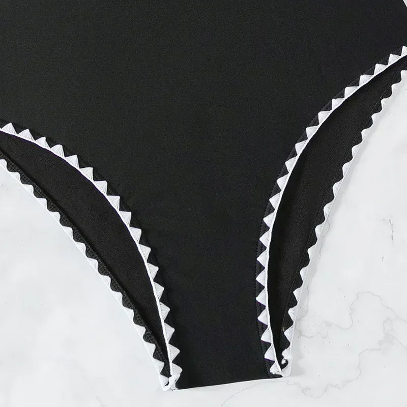 Maillot de Bain Dos Nu Femme | Élégant & Confortable | Coupe Flatteuse et Tissu Séchage Rapide