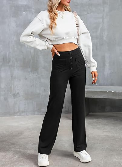 Pantalon Ajusté Femme | Confortable & Élégant | Coupe Flatteuse pour Quotidien et Occasions
