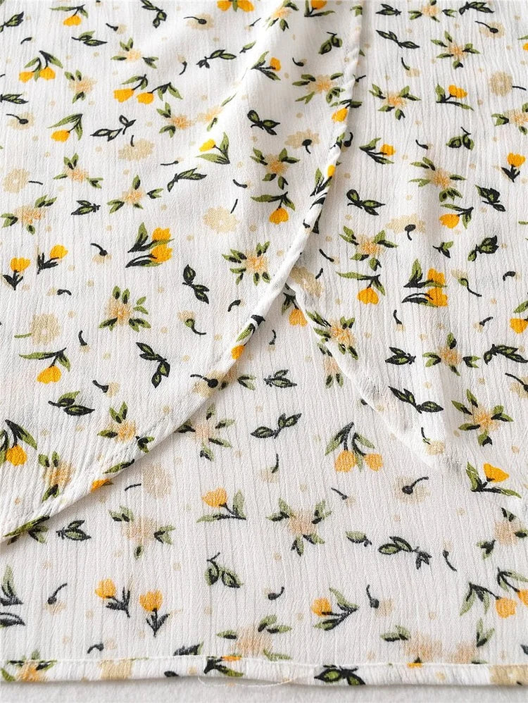 Robe Midi Femme | Élégante & Confortable | Coupe Flatteuse avec Imprimé Fleuri pour Été