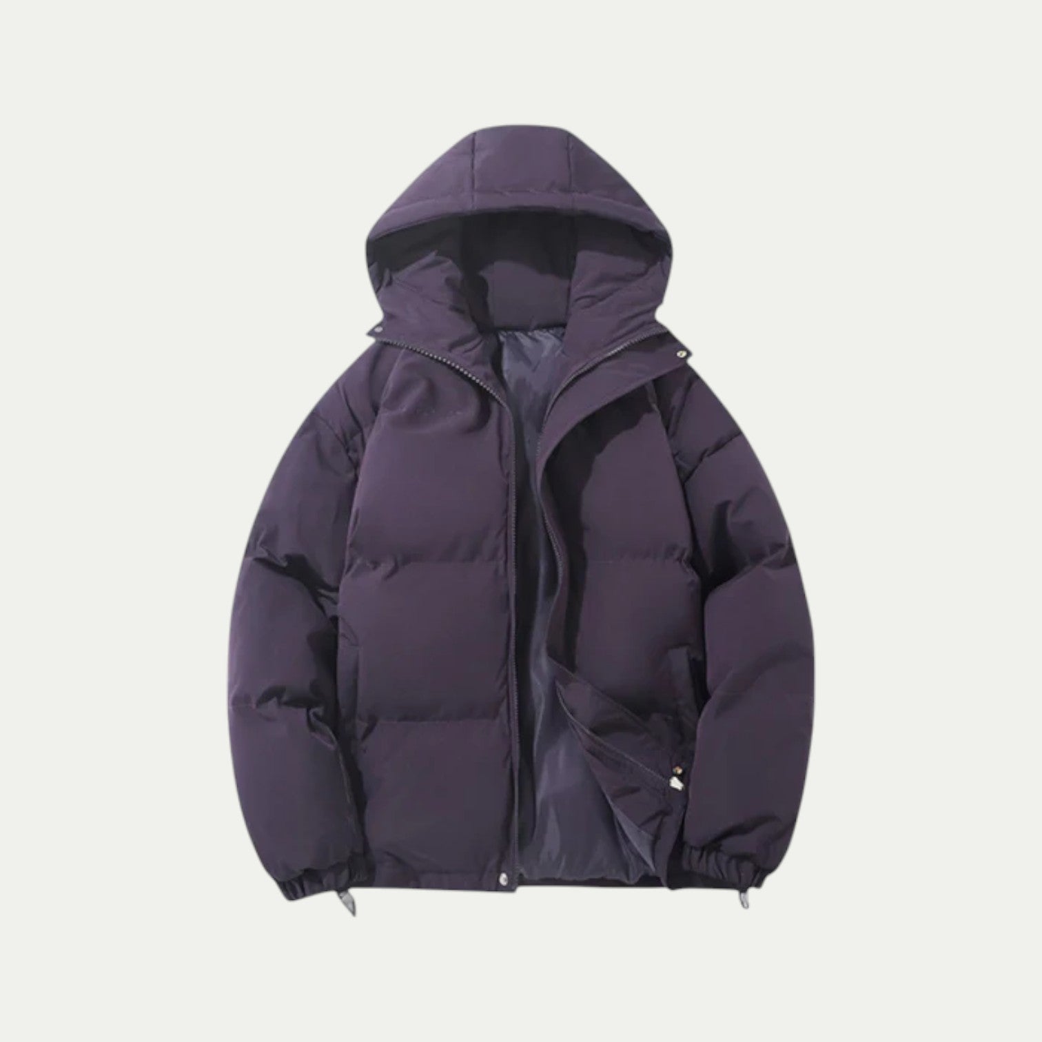 Parka imperméable à capuche en duvet unisexe