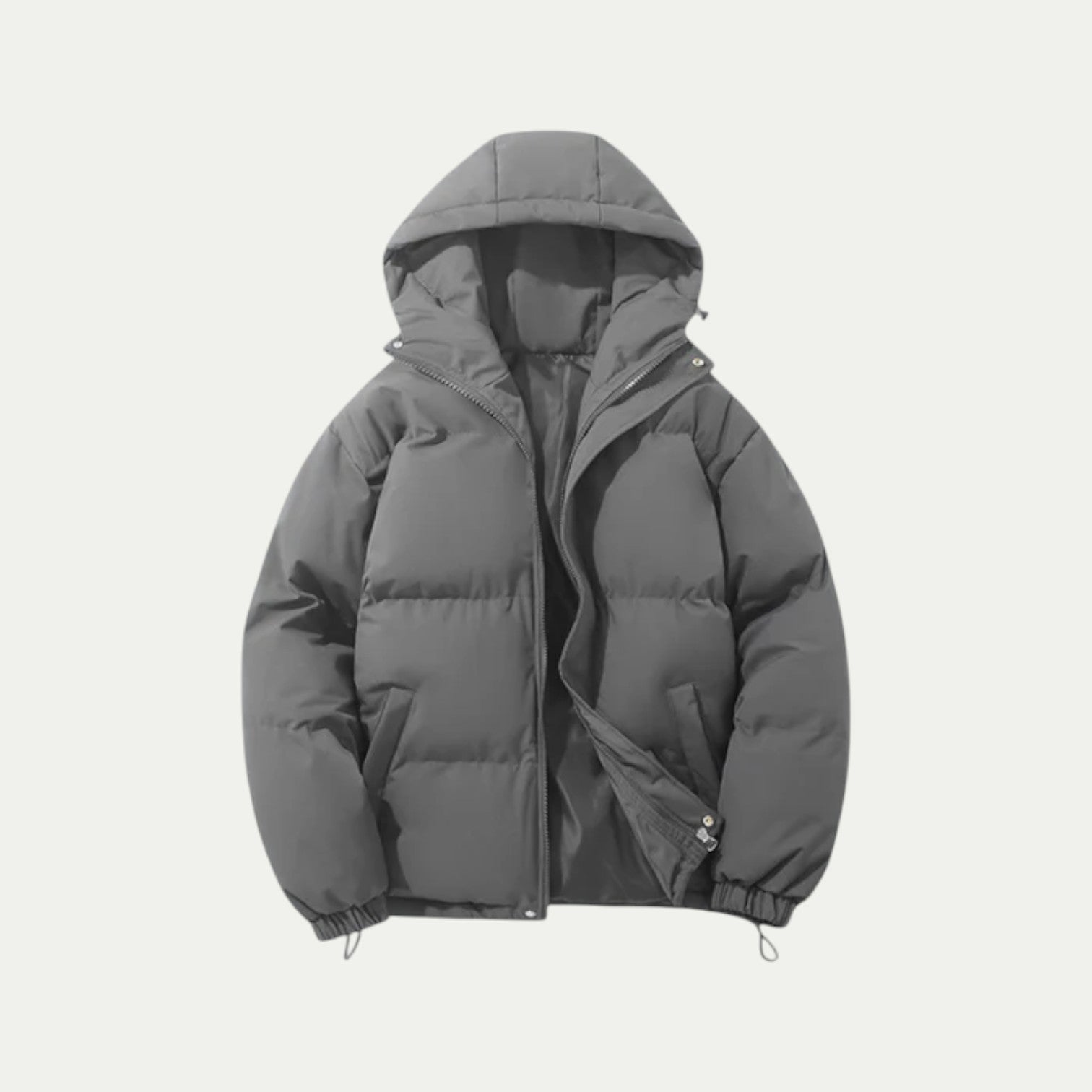 Parka imperméable à capuche en duvet unisexe