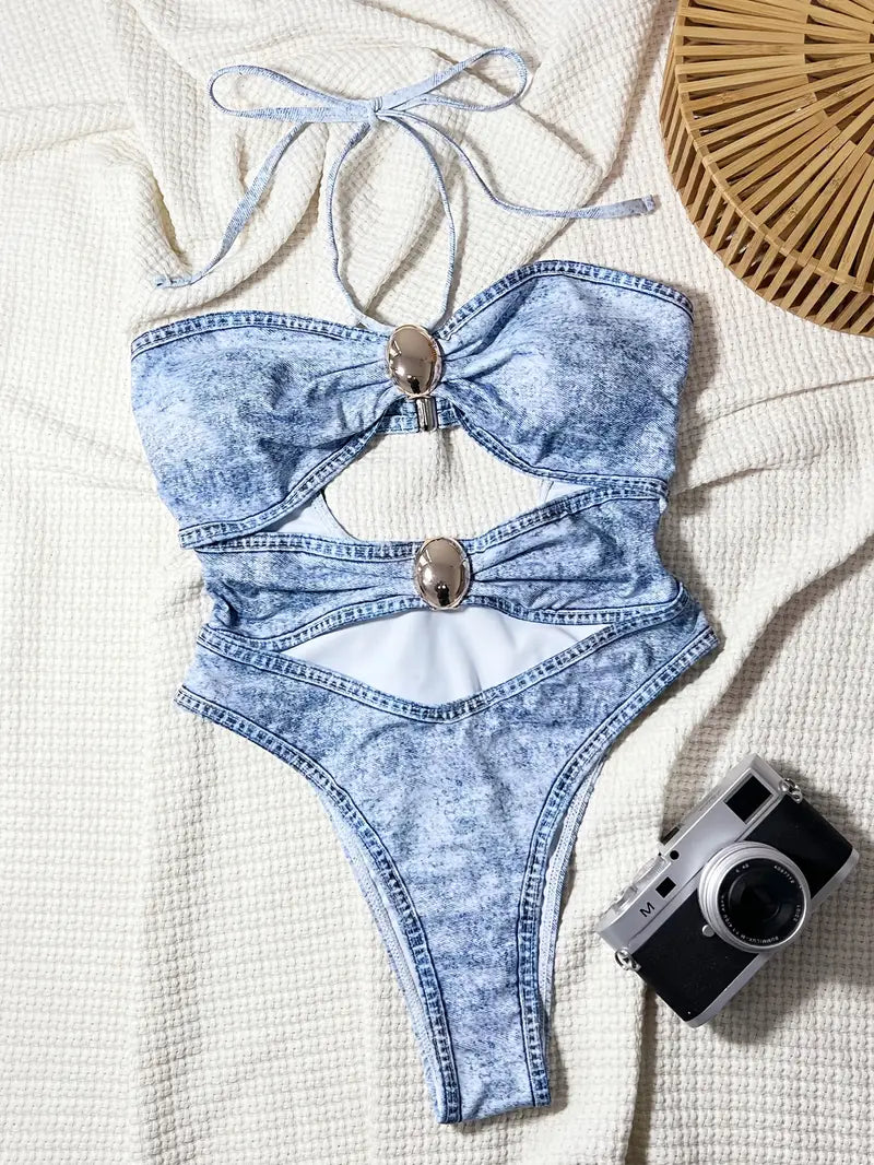 Maillot de Bain en Denim