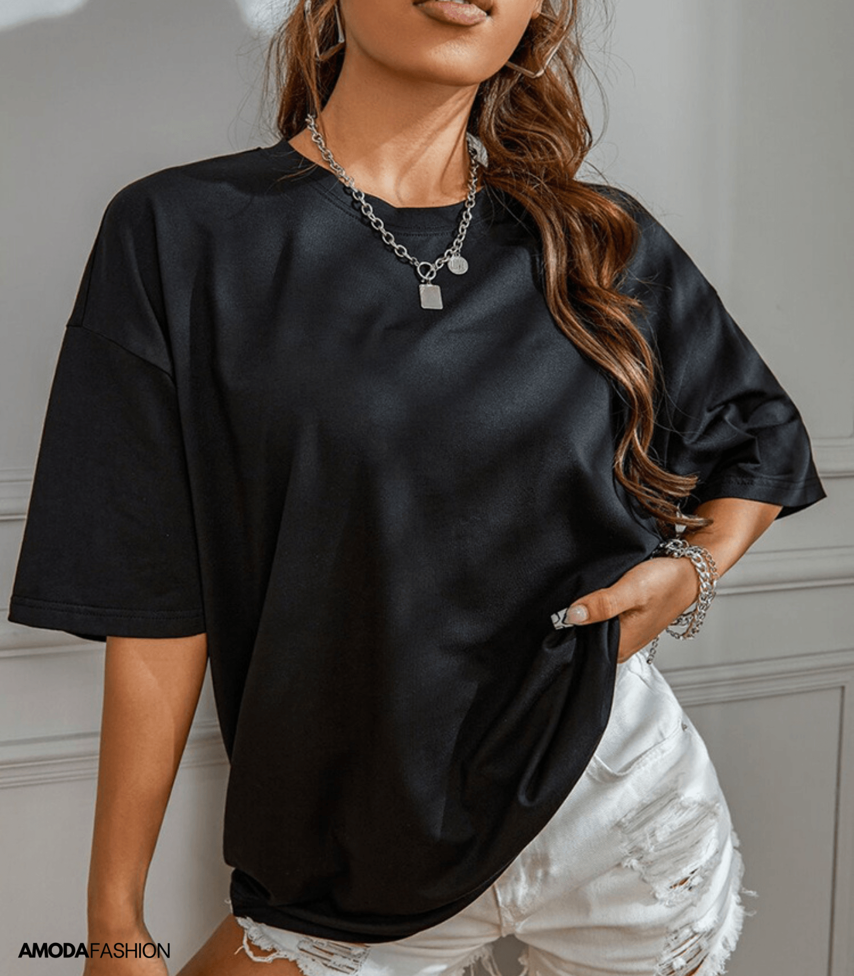 T-shirt à Manches Femme | Doux & Ajusté | Confort Quotidien pour Tenues Décontractées ou Élégantes