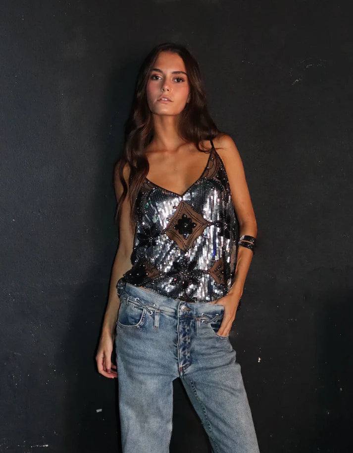 Top Embelli Femme | Élégant & Confortable | Coupe Flatteuse avec Détails Sophistiqués pour Soirées et Journées