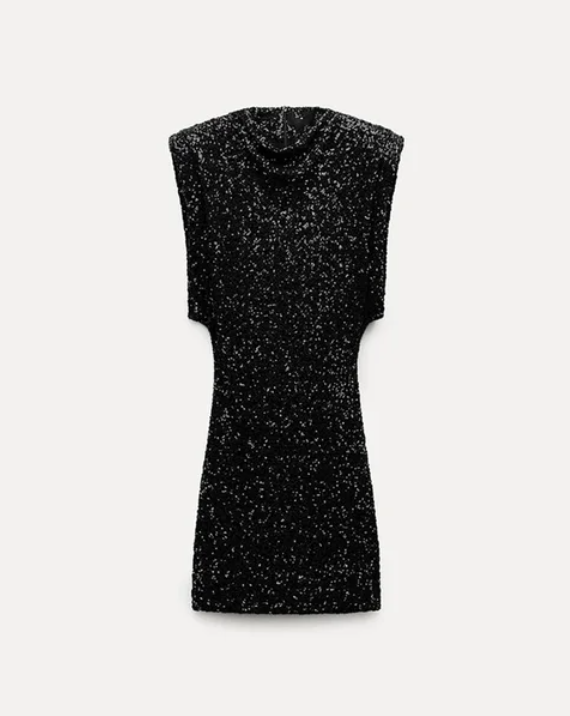 Robe mini à paillettes — vue 4