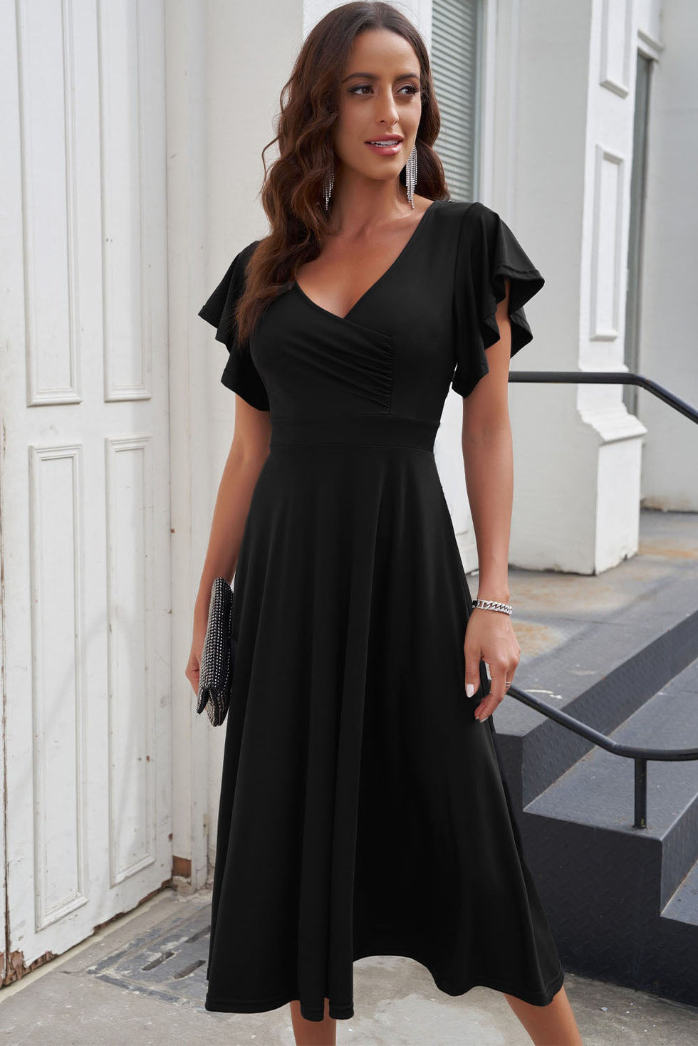 Robe Portefeuille Femme | Élégante & Confortable | Coupe Ajustée pour Soirées et Occasions Spéciales