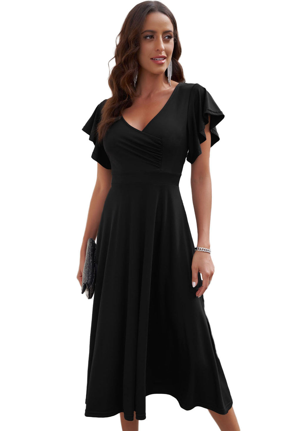 Robe Portefeuille Femme | Élégante & Confortable | Coupe Ajustée pour Soirées et Occasions Spéciales